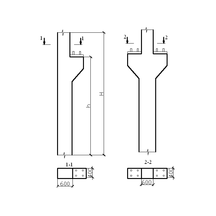 Колонна железобетонная 6к 120-13